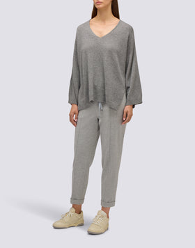 JERSEY DE LANA PARA MUJER CON ESCOTE EN V