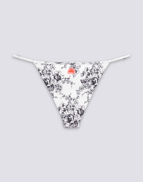 KERR - BIKINI SLIP SGAMBATO CON LACCI REGOLABILI FANTASIA ROSE DE JOIE