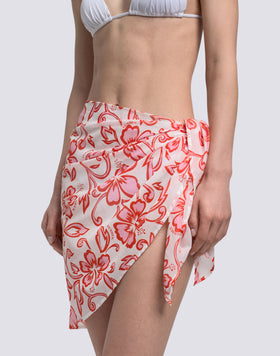 PAREO DE VOILE DE ALGODÓN CON ESTAMPADO SK23