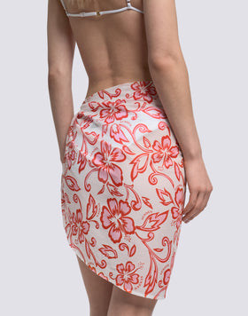 PAREO DE VOILE DE ALGODÓN CON ESTAMPADO SK23