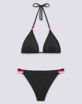 JENNIFER TRIANGLE TOP AND FIXED RAINBOW BOTTOM