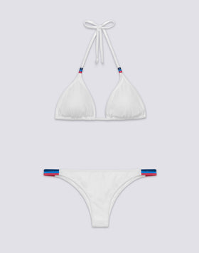 JENNIFER TRIANGLE TOP AND FIXED RAINBOW BOTTOM