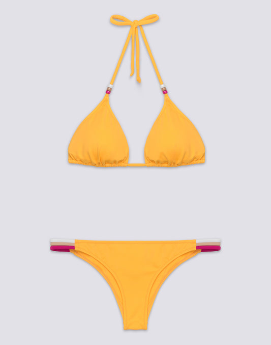 JENNIFER TOP A TRIANGOLO E SLIP FISSO ARCOBALENO
