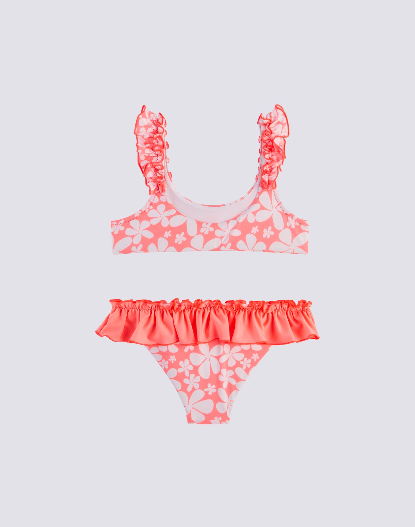 BIKINI TOP AND BRIEF WITH RUFFLES