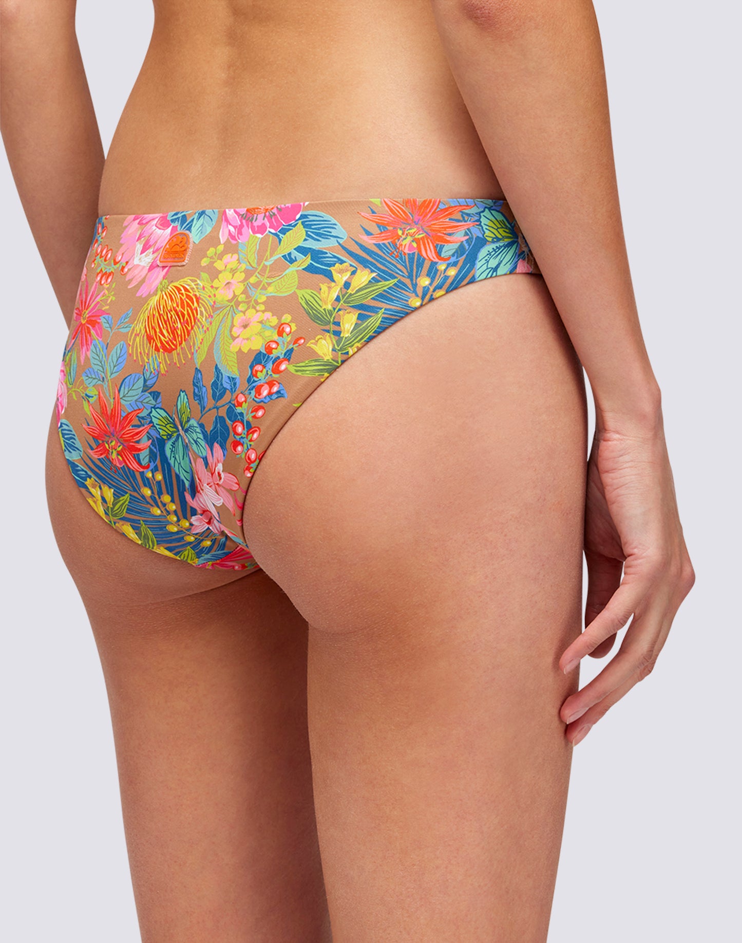 REGULAR FIT BRIEF WITH SIDE CROSSOVER WITH WILD GARDEN PRINT
