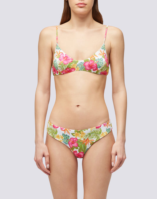 LAUDERDALE - TOP BRALETTE WITH TROPICANA PRINT