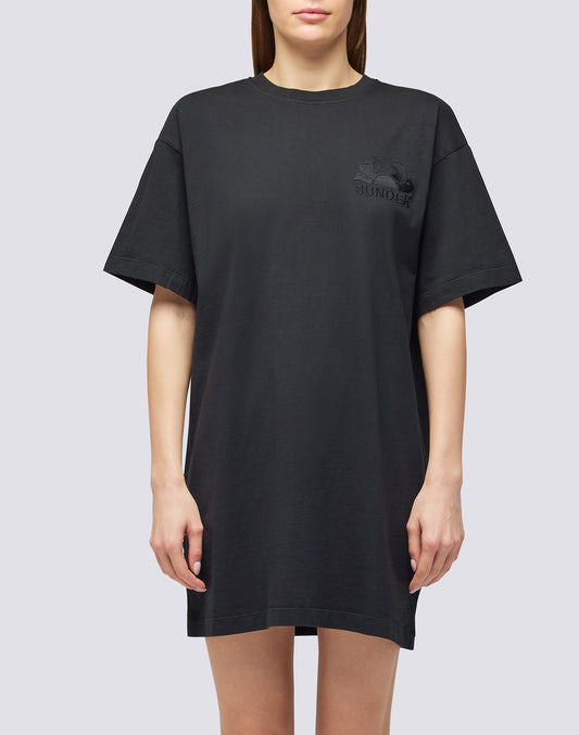 MAXI T-SHIRT WITH EMBROIDERED LOGO