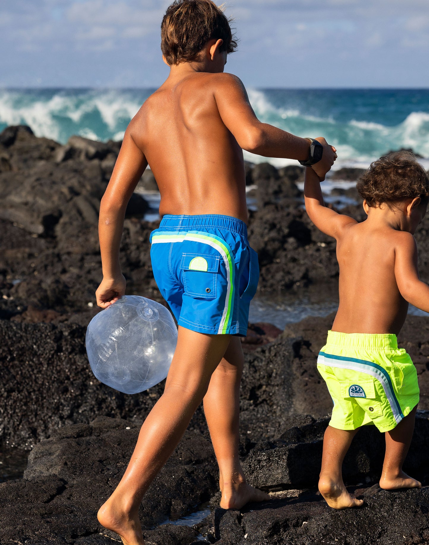 SHORT DE BAIN COURT TAILLE ÉLASTIQUE