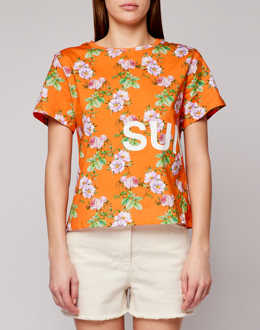 T-SHIRT CON STAMPA FLOWER