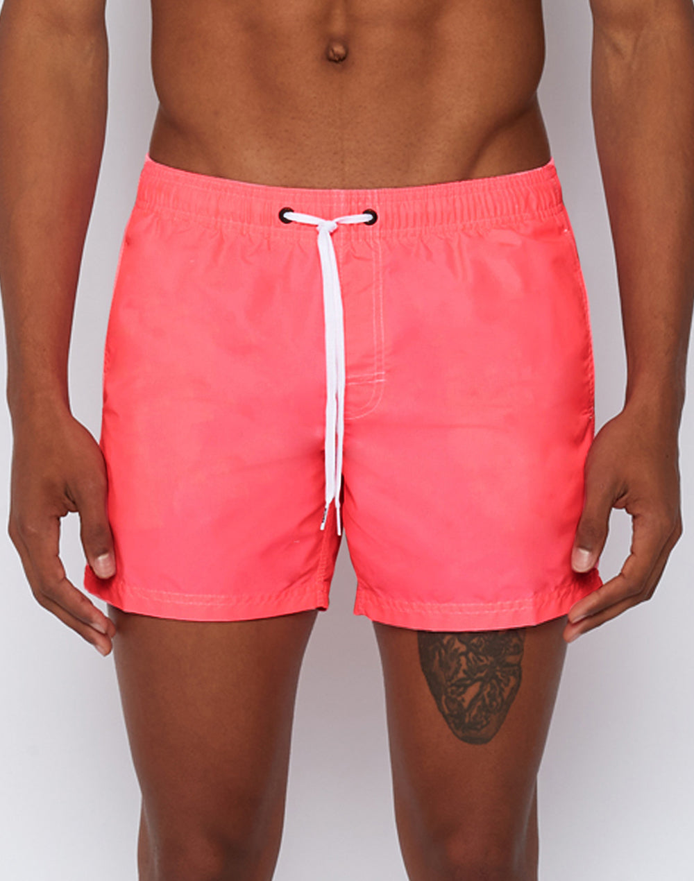 ICONIC TAFFETA STRETCH WAIST SWIM TRUNKS