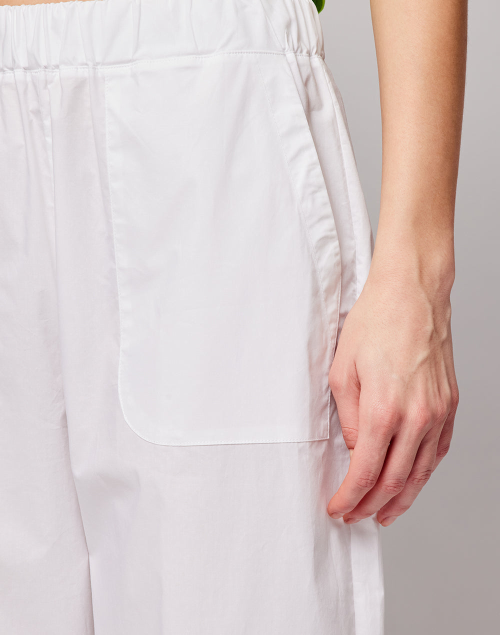 COTTON POPLIN PANTS