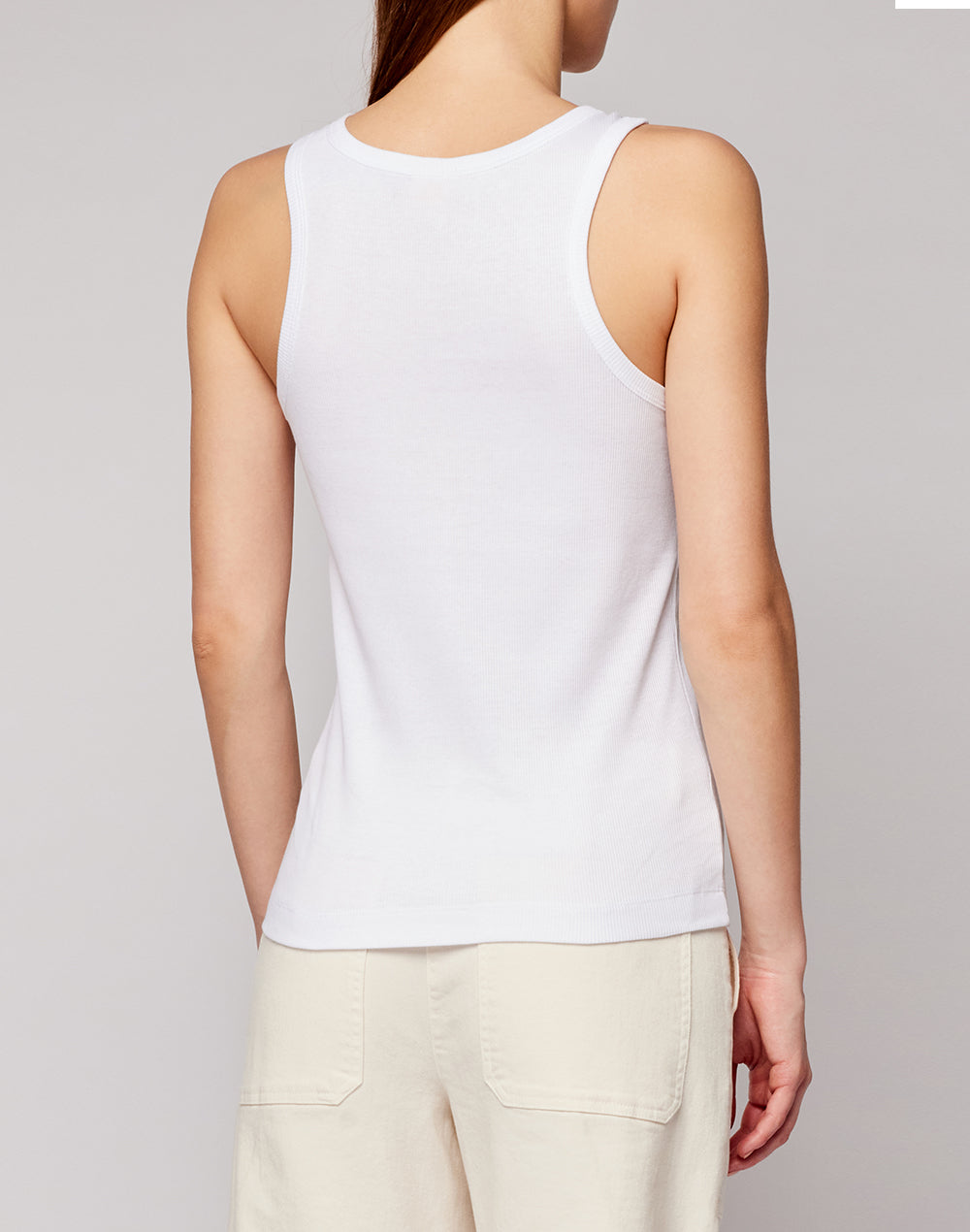 WOMEN'S RIBBED COTTON TANK TOP