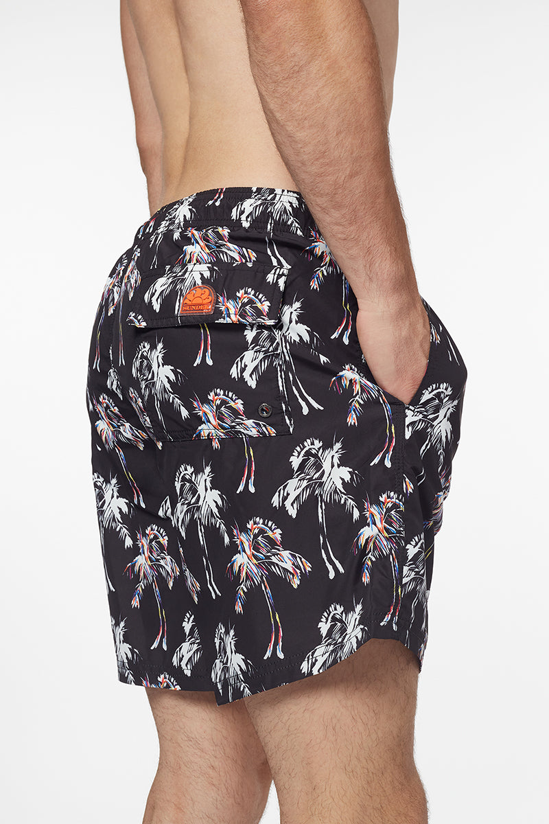 FUNKY PALM PRINT BOARDSHORT