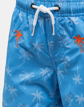 SHORT SWIM SHORTS WITH AN ELASTICATED WAISTBAND