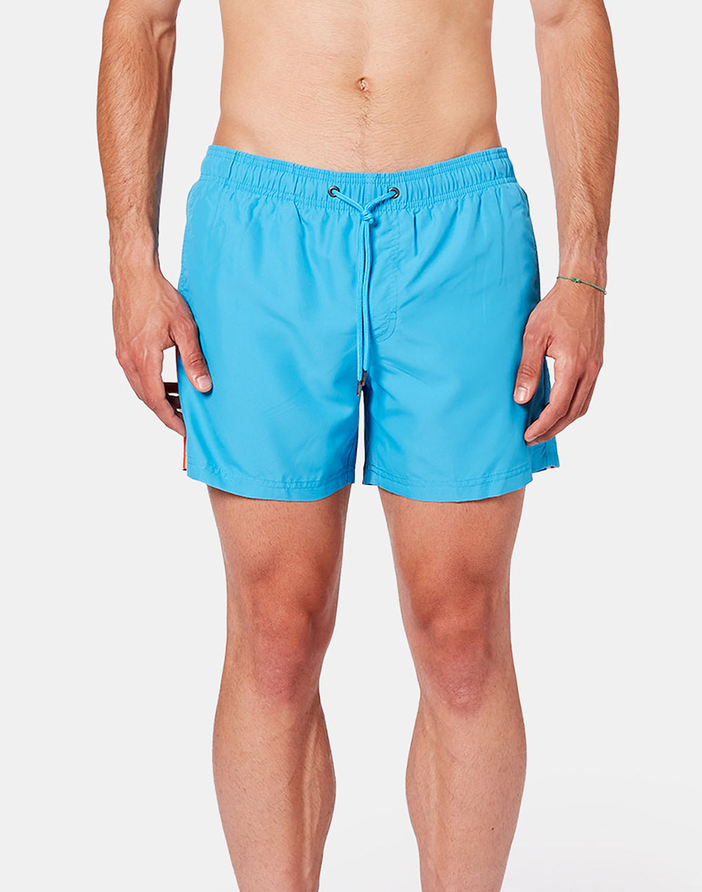 SHORT SWIM SHORTS WITH AN ELASTICATED WAISTBAND REPREVE®