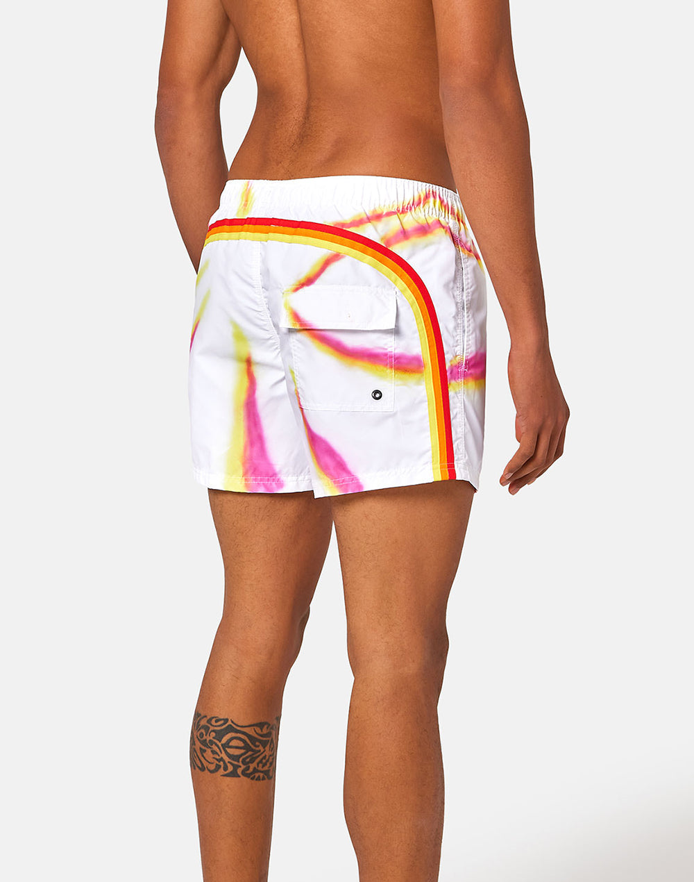 SHORT SWIM SHORTS WITH AN ELASTICATED WAISTBAND - GOLDENWAVE SPECIAL EDITION