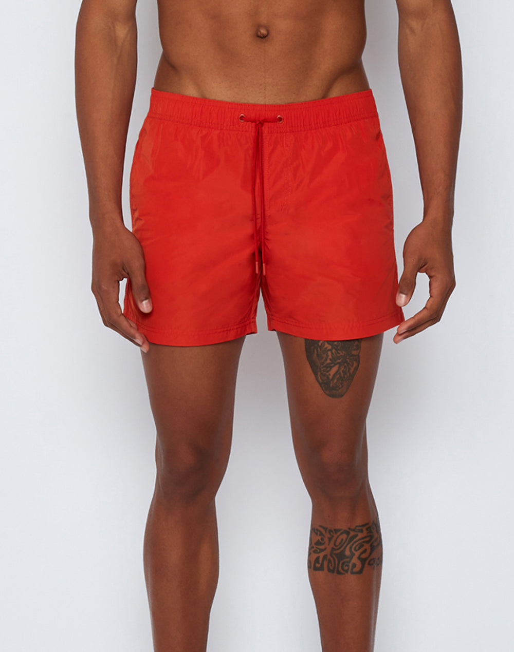 STRETCH WAIST SWIM TRUNKS