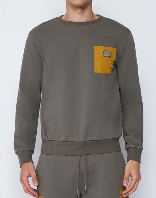 CREW-NECK SWEATSHIRT WITH POCKET