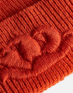 BONNET EN LAINE MÉLANGÉE À CÔTES