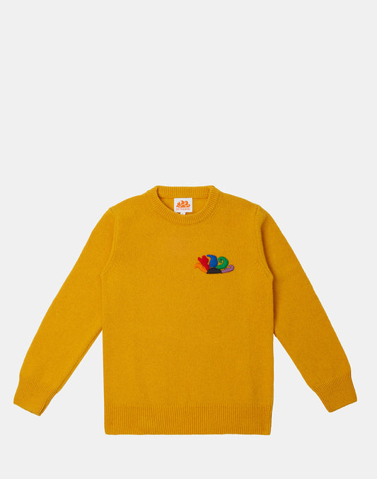 CREW NECK JUMPER WITH LOGO