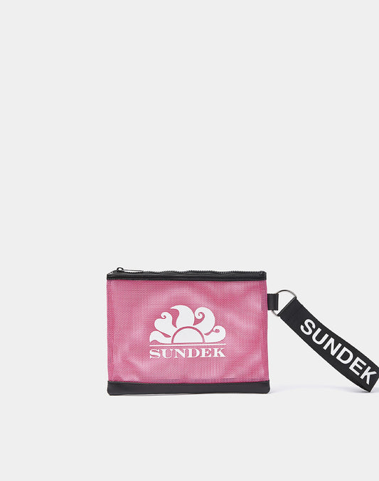 MINI POCHETTE EN MAILLE AVEC LOGO